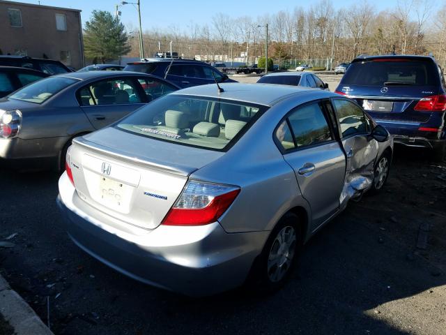 2012 HONDA CIVIC HYBR JHMFB4F24CS007335