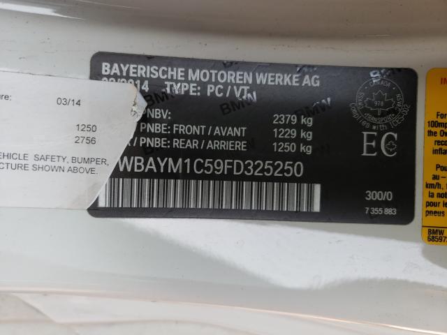 2015 BMW 650 XI WBAYM1C59FD325250