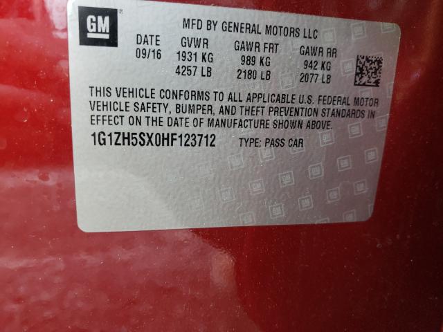 2017 CHEVROLET MALIBU PRE 1G1ZH5SX0HF123712