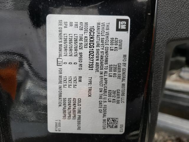 2013 CHEVROLET SILVERADO 1GC2KXCG1DZ377331