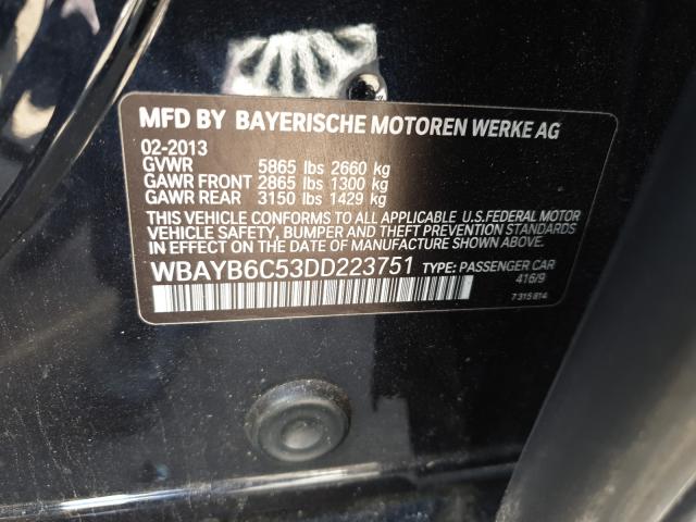 2013 BMW 750 XI WBAYB6C53DD223751