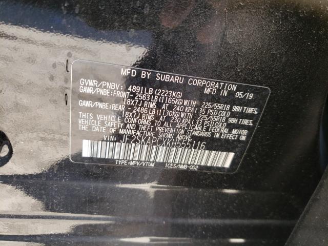 2019 SUBARU FORESTER S - JF2SKAPCXKH555116