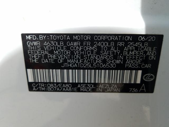 2020 LEXUS IS 300 F-S JTHGA1D25L5106530