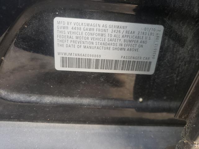 2010 VOLKSWAGEN PASSAT KOM WVWJM7AN6AE098869