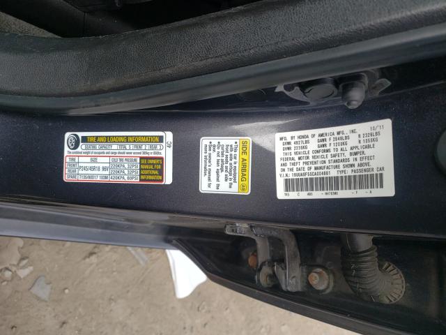 2012 ACURA TL 19UUA9F55CA004681