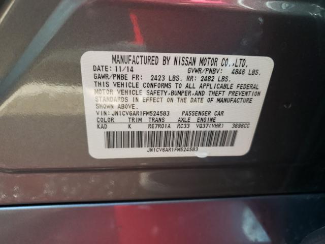 2015 INFINITI Q40 JN1CV6AR1FM524583