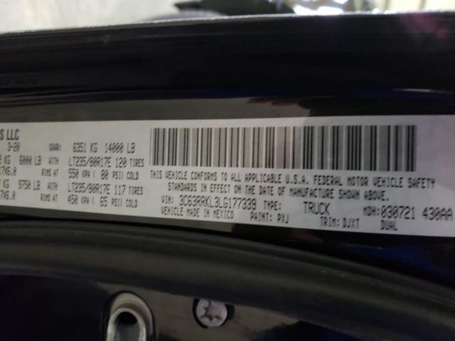 2020 RAM 3500 LONGH 3C63RRKL3LG177339