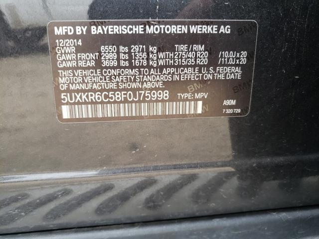 2015 BMW X5 M50I 5UXKR6C58F0J75998