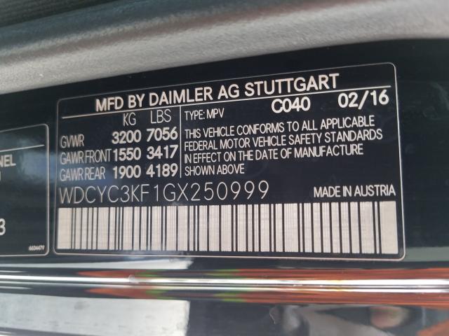 2016 MERCEDES-BENZ G 550 WDCYC3KF1GX250999