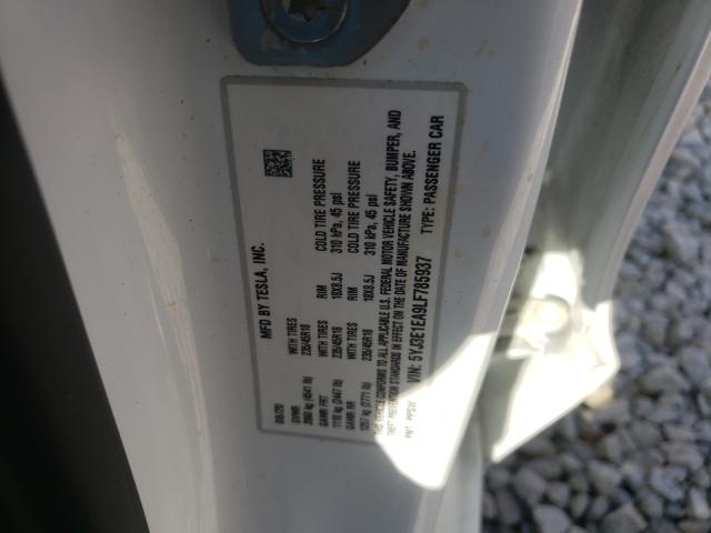 2020 TESLA MODEL 3 5YJ3E1EA9LF785937