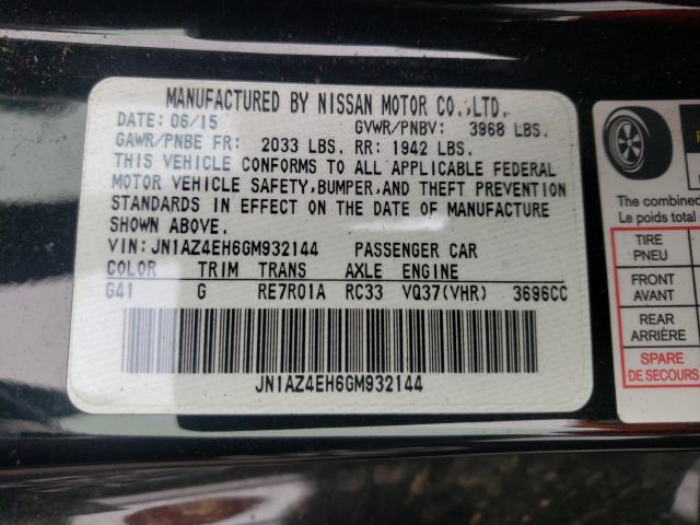 2016 NISSAN 370Z BASE JN1AZ4EH6GM932144