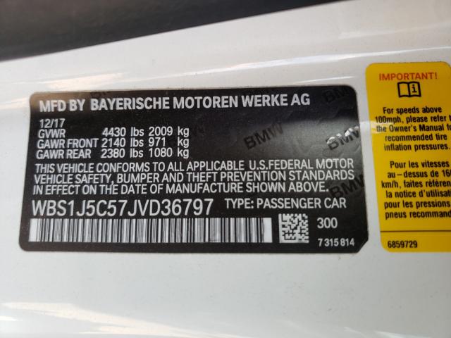 2018 BMW M2 WBS1J5C57JVD36797