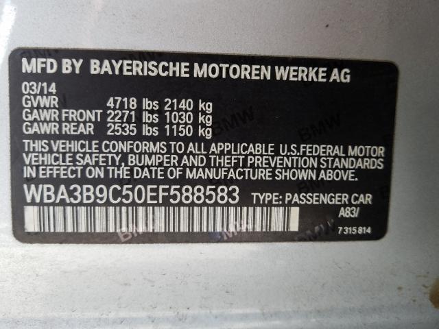 2014 BMW 335 XI WBA3B9C50EF588583