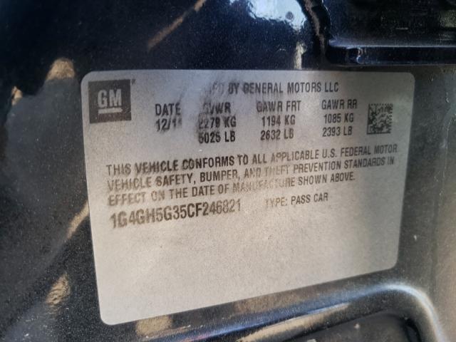 2012 BUICK LACROSSE P 1G4GH5G35CF246821