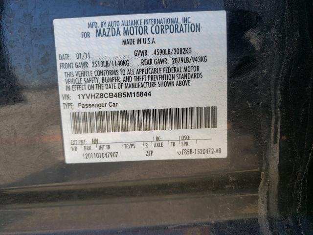 2011 MAZDA 6 S 1YVHZ8CB4B5M15844