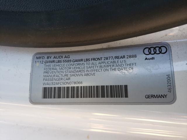 2013 AUDI S7 PRESTIG WAU32AFC5DN078066