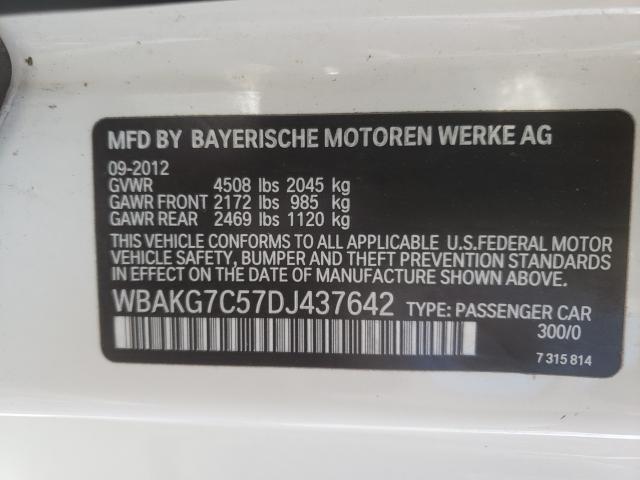 2013 BMW 335 I WBAKG7C57DJ437642