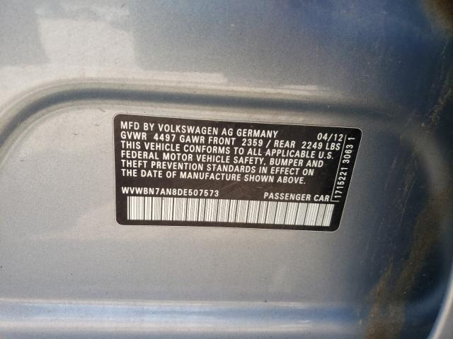 2013 VOLKSWAGEN CC WVWBN7AN8DE507573