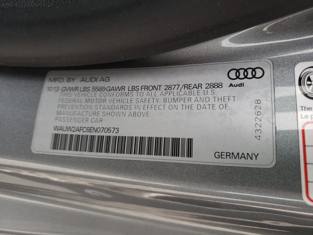 2014 AUDI S7 PREMIUM WAUW2AFC6EN070573