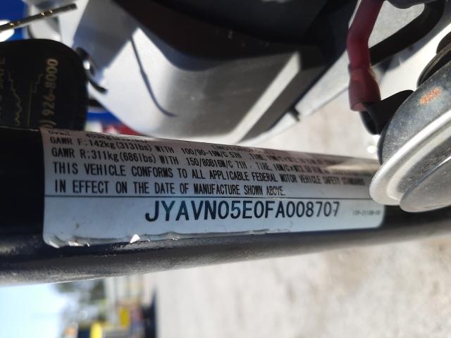 2015 YAMAHA XVS950 CU JYAVN05E0FA008707