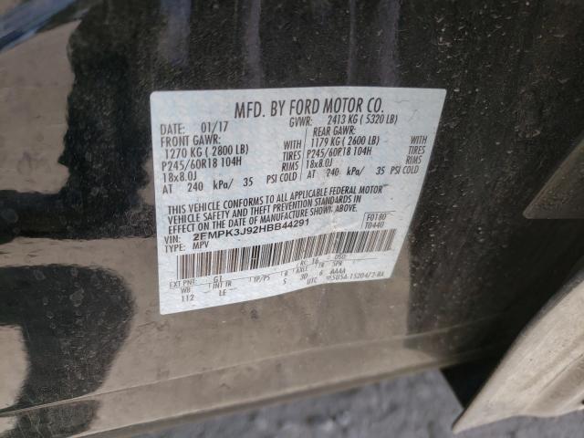 2017 FORD EDGE SEL - 2FMPK3J92HBB44291