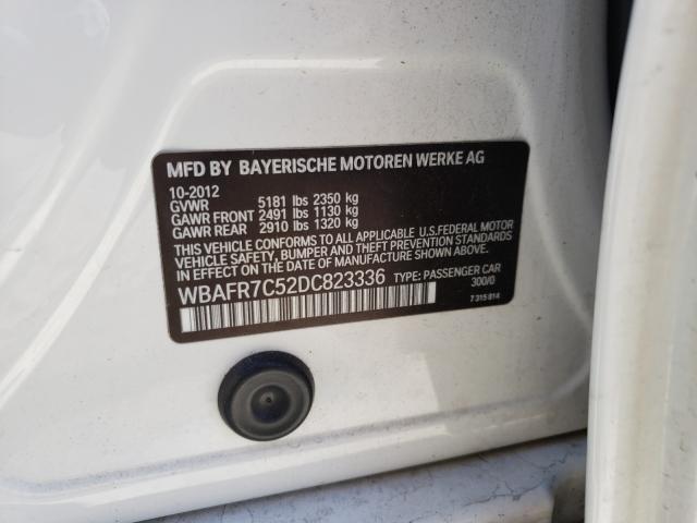 2013 BMW 535 I WBAFR7C52DC823336