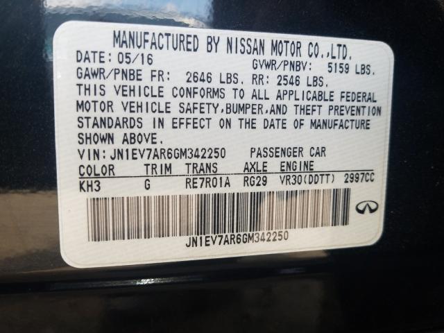 2016 INFINITI Q50 PREMIU JN1EV7AR6GM342250