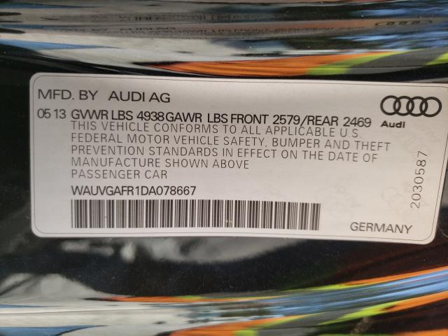 2013 AUDI S5 PRESTIG WAUVGAFR1DA078667