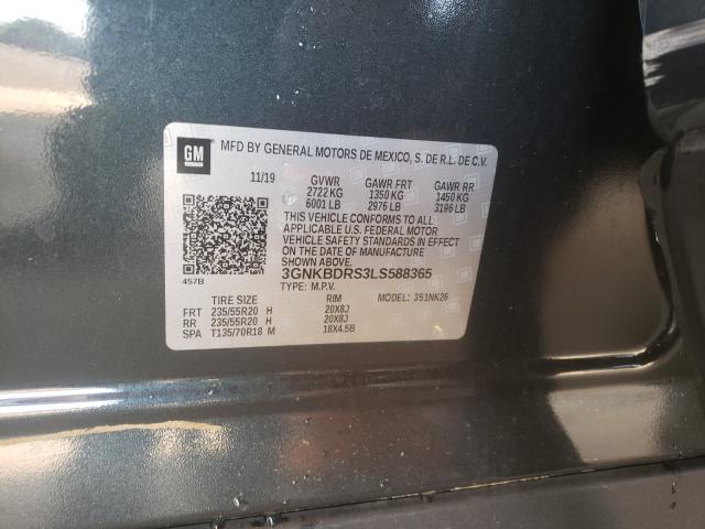 2020 CHEVROLET BLAZER 3LT 3GNKBDRS3LS588365