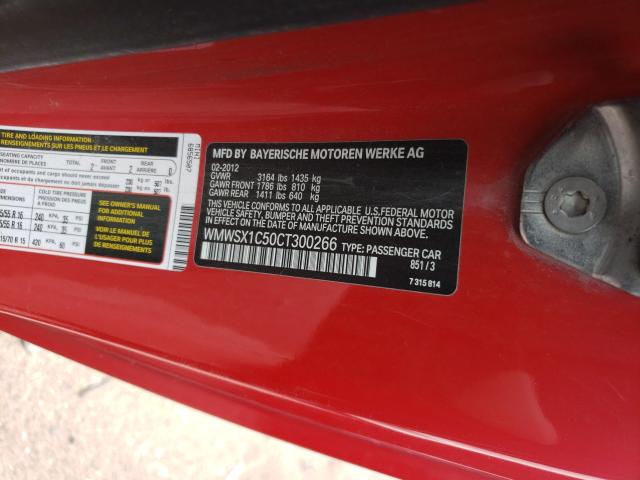 2012 MINI COOPER COU WMWSX1C50CT300266
