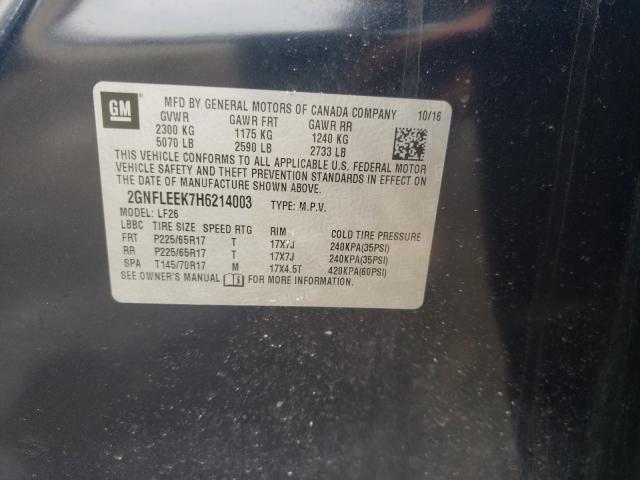 2017 CHEVROLET EQUINOX LS 2GNFLEEK7H6214003