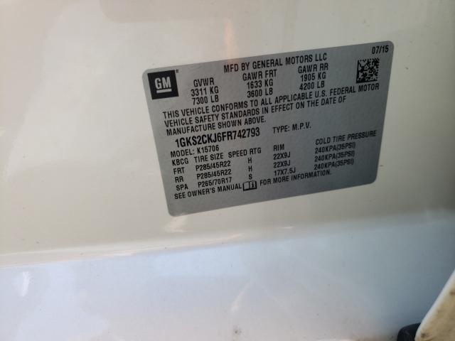 2015 GMC YUKON DENA 1GKS2CKJ6FR742793
