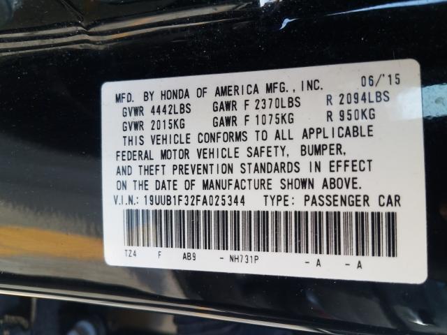 2015 ACURA TLX 19UUB1F32FA025344