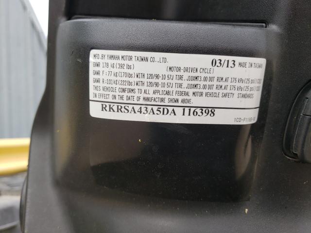 2013 YAMAHA YW50 F RKRSA43A5DA116398