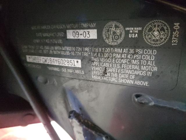 2004 HARLEY-DAVIDSON FLHTCUI 1HD1FCW184Y602851