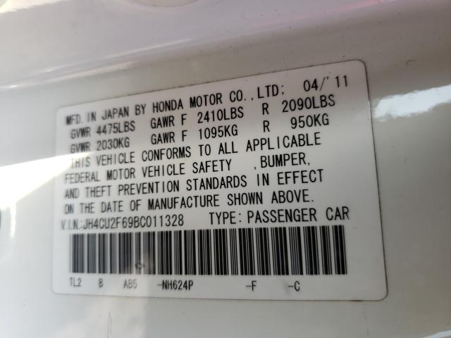 2011 ACURA TSX JH4CU2F69BC011328