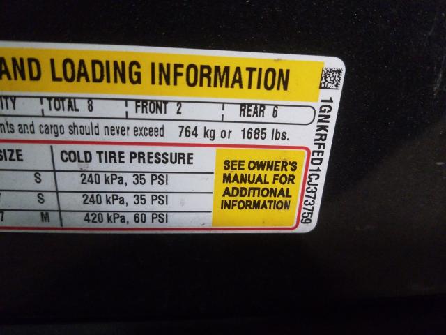 2012 CHEVROLET TRAVERSE L 1GNKRFED1CJ373759