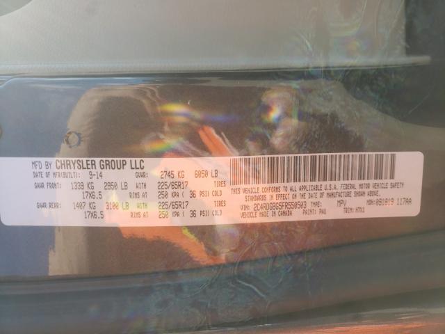 2015 DODGE GR CARAVAN 2C4RDGBG5FR550503