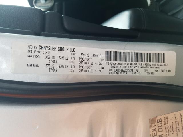 2011 JEEP GRAN CHER 1J4RR4GG0BC585276