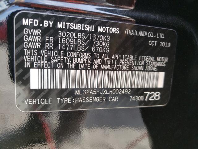 2020 MITSUBISHI MIRAGE LE ML32A5HJXLH002492