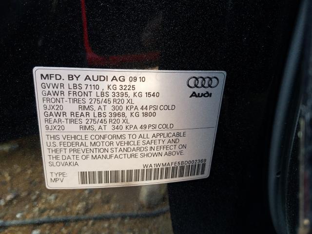 2011 AUDI Q7 PRESTIG WA1WMAFE5BD002369