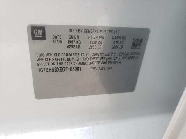 2016 CHEVROLET MALIBU PRE 1G1ZH5SX8GF186961