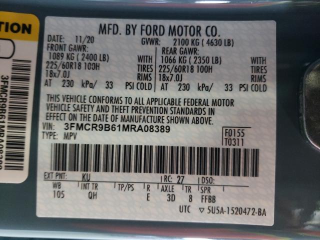 2021 FORD BRONCO SPO 3FMCR9B61MRA08389
