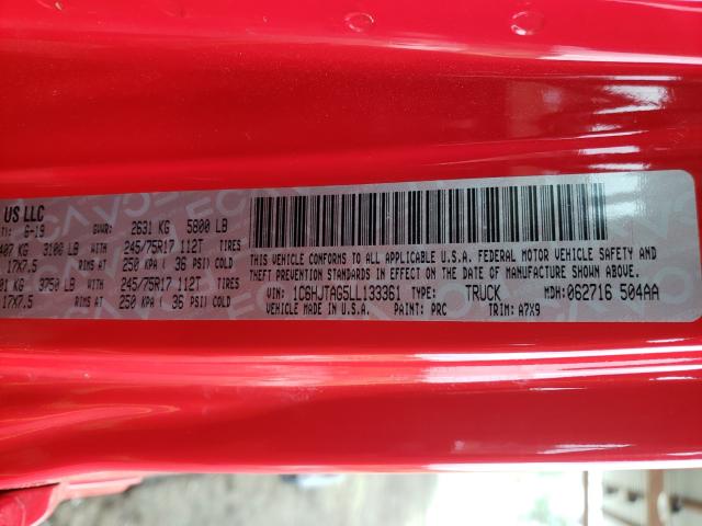 2020 JEEP GLADIATOR 1C6HJTAG5LL133361