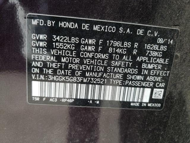 2015 HONDA FIT EX 3HGGK5G83FM732521