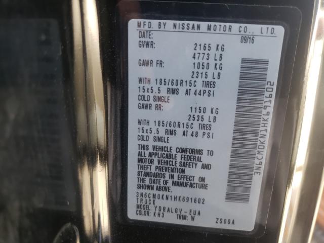 2017 NISSAN NV200 2.5S 3N6CM0KN1HK691602