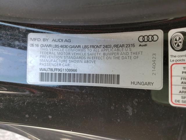 2016 AUDI A3 PREMIUM WAU78LFF9G1109966