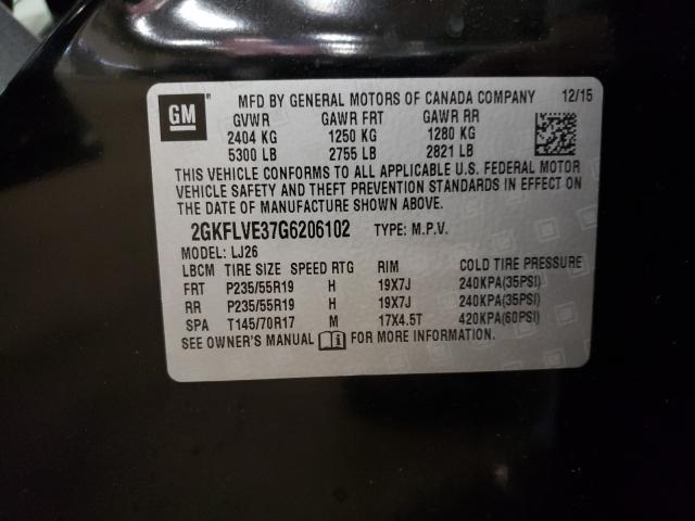 2016 GMC TERRAIN DE 2GKFLVE37G6206102