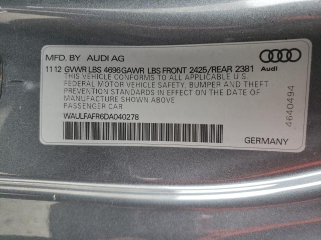 2013 AUDI A5 PREMIUM WAULFAFR6DA040278