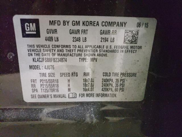 2015 BUICK ENCORE CON KL4CJFSB8FB234874